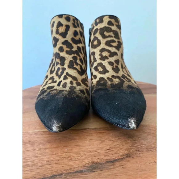 Franco Sarto Shoes Women’s 6 Lowe 2 Ombre Leopard Animal Print Ankle Boots - Picture 6 of 10
